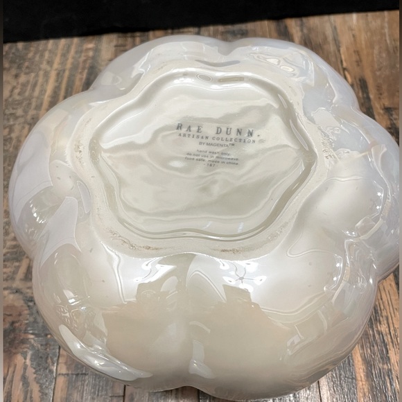 Rae Dunn Mother of Pearl “MAGIC” Pumpkin Canister - Picture 2 of 7